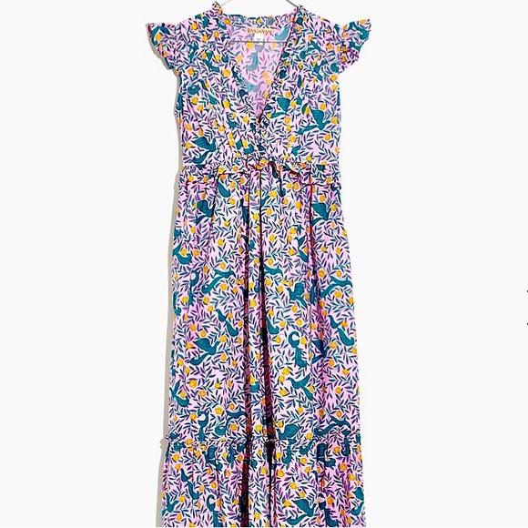 Banjanan Constance Maxi Dress Delph Bird Peony - Picture 1 of 15